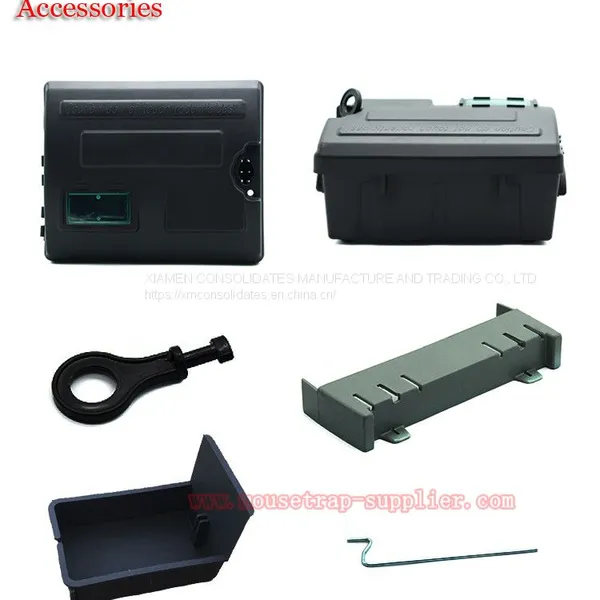 Reusable Plastic Mouse Rodent Control Trap Rat Box Bait Station With Key photo-5
