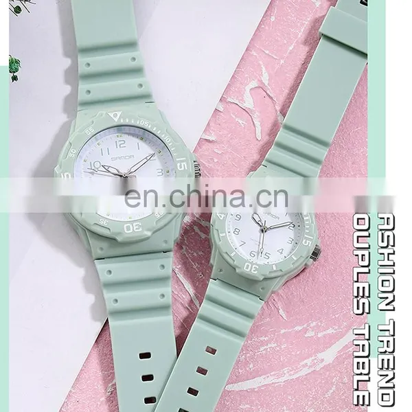 Sanda 6011L 6019G New Mens Ladies Quartz Wrist Watches Luminous Water Proof Fashion Couple Watch Set photo-5