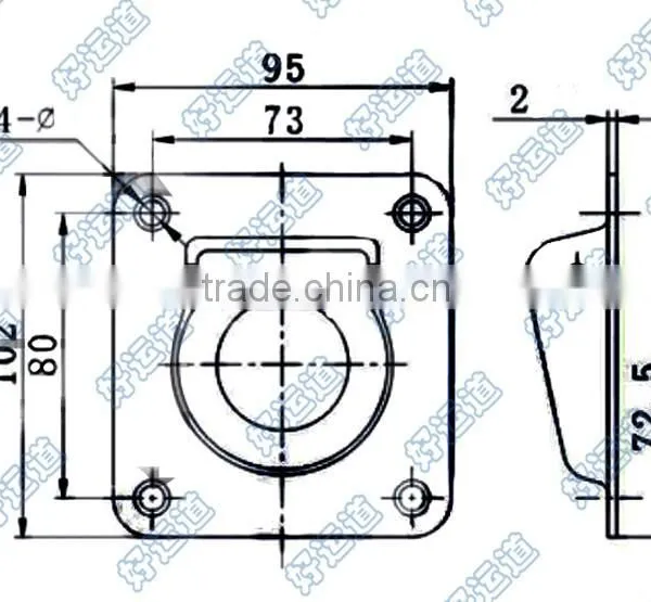 04402 Cargo Tie Down Lashing Ring Floor Ring photo-2