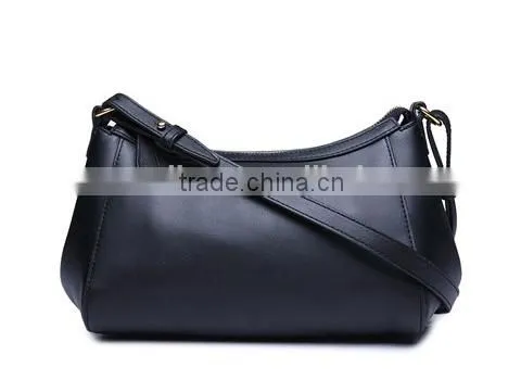 Guangzhou Manufacturer Cowhide Leather Single-handle Hobo Bag Ladies Satchels photo-4