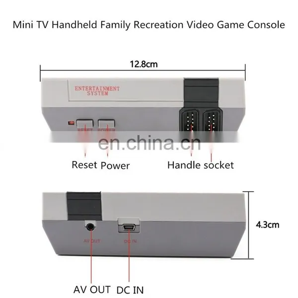 Best Christmas Gift Mini Classic Retro Built 620 Game AV Output Home VIDEO Game 8-bit Video Game Console With Two Controllers photo-3