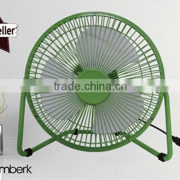 8 Inch Usb Electric Iron Desk Fan With Adapter photo-4