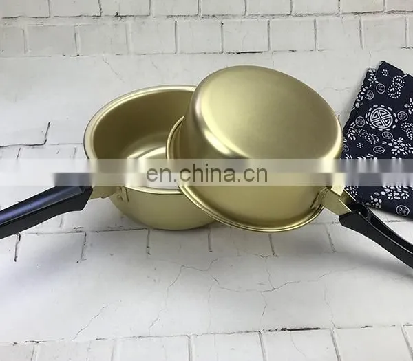 New Style Yellow Cookware Wholesale for Camping Durable Aluminum Cooking Pot And Set photo-3