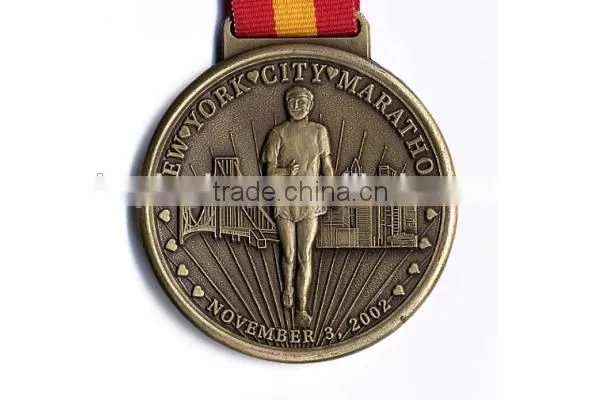 3D Custom Casting Kung fu Metal Medal With Ribbon photo-4
