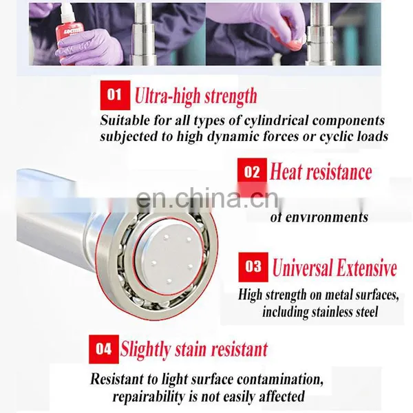 Loctiter Bearing Glue 601 High-strength Cylindrical Component Holding Glue High Temperature Anti-vibration Locking Agent photo-5