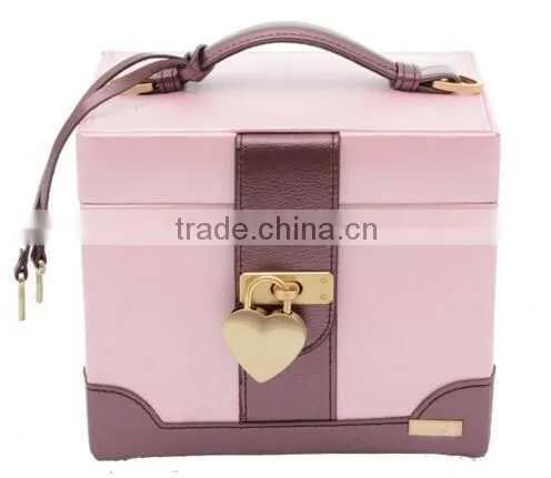 Popular High Quality Leather Jewelry Display Box,pink Leather Jewelry Box,faux Leather Jewelry Box photo-2