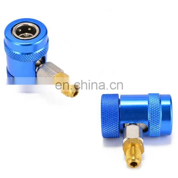J639-R-1234YF H&L Quick Coupler Adapters Car A/C Manifold Charging Air Conditioner Refrigerant Brass Quick Couple R1234yf photo-4