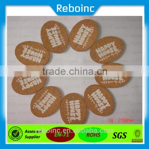 Reboinc-X8 Factory Manufacturer Cork Tag for Garment Personalized Cork Luggage Tags photo-5
