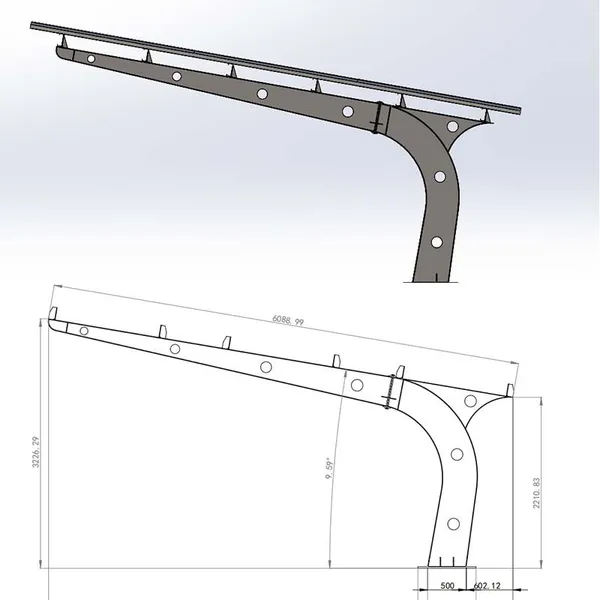 Steel Structure Photovoltaic Carport Processing Manufacturer photo-5