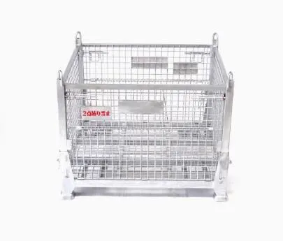 Large Metal Galvanized Supermarket Storage Mesh Roll Stillage Container photo-2