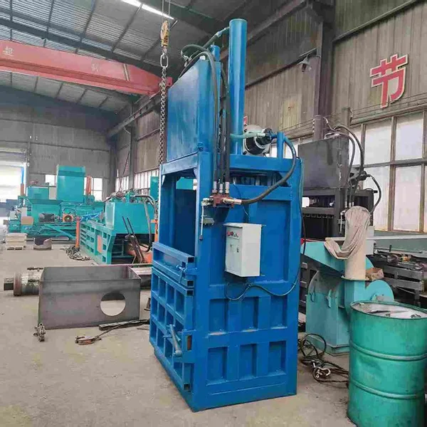 New Light Vertical Hydraulic Baler for Apparels for Waste Clothes Various Film Belt Bags Bottles Pouch Case Cans Wood Pump photo-3