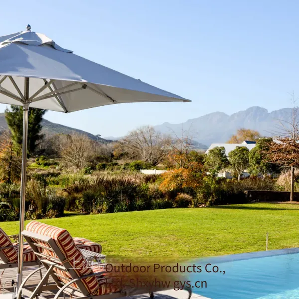 Customized All-aluminum Alloy Outdoor Umbrellas, Sunshades for Vacation Villages and Homestays, High-quality Hotel Courtyard Umbrellas photo-2