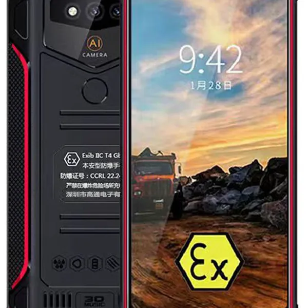 X9 Cheapest Factory Android 8.1 6.26 Inch 4GB+128GB IP54 4G Rugged Mobile Smartphone Support PTT SOS GPS Function photo-5