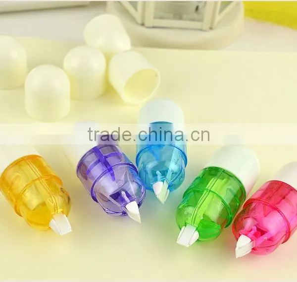 Creative Capsules Shape Correction Tape Students Mini Correction Tape Packing 5pcs/set Nontoxic Friendly Enviornment Use Assure photo-3