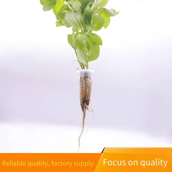 Soilless Cultivation Plant Growth Basket, Hydroponic Planting Machine Accessory, Circular Green Plant Root Fixer Planting Basket photo-2