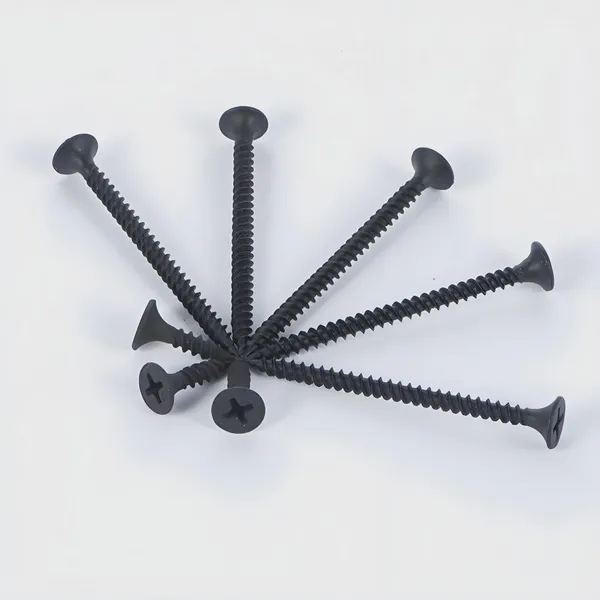 Drywall Screws 13mm-100mm Full Sizes, Black Phosphate, Bulk Packing, Standard Compliant, Warranty Included.