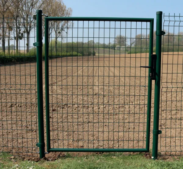 3D Panel Fence Single Gate Individual Retail Box With Post and Handle Lock photo-3