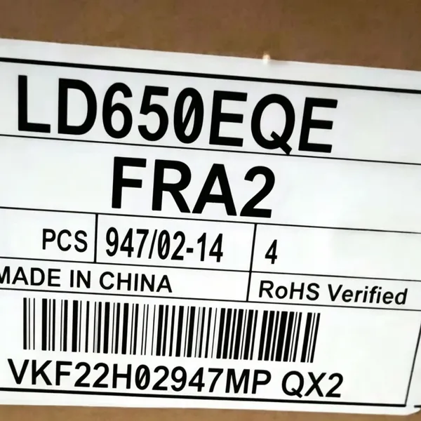 LD650EQE-FPA2 65-дюймовая телевизионная панель 3840×2160 500 кд/м²