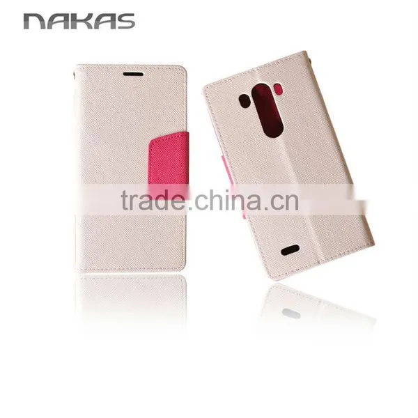 New Design Unique TPU+Leather Cell Phone Cover Case With Card Slot for LG G3 photo-4