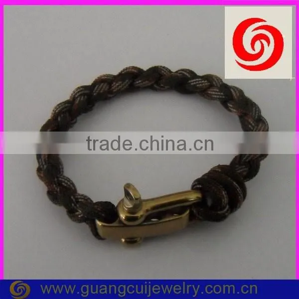 Fashion Stainless Steel Gold Clasp 550 2 Color Paracord Bracelet photo-6