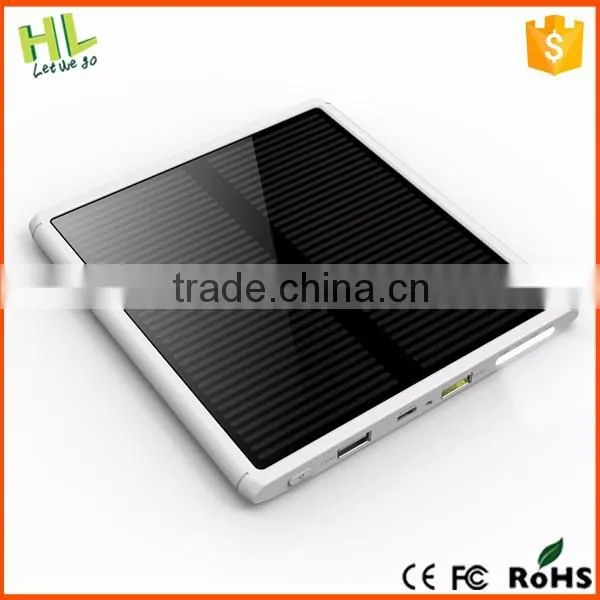 New Arrivel 2015 Hot Sales Gadget Metallic Solar Power Bank 20000mah Quality Choice photo-2