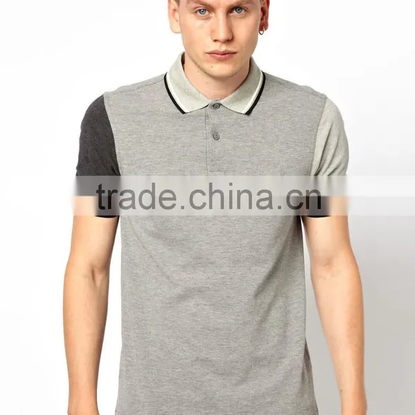 New Design Custom Different Color Collar and Cuff Polo Shirt photo-2