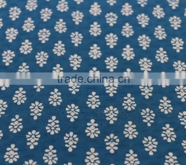 2017 Spring Top Selling Women Blouse Soft 100%Rayon 45S*45S Dobby Print Fabric photo-3