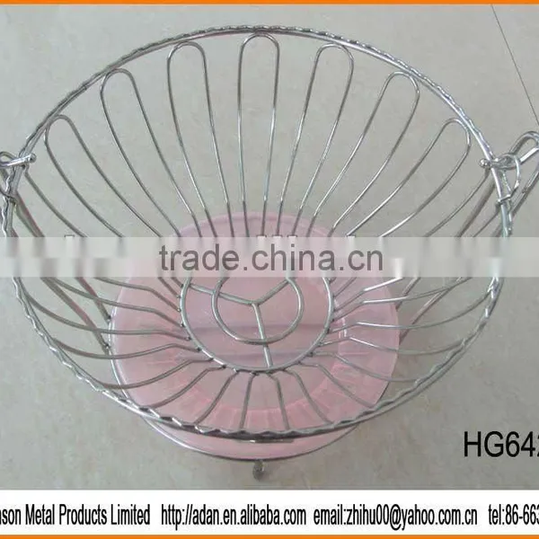Wire Made Fruit Basket - Round Shape
