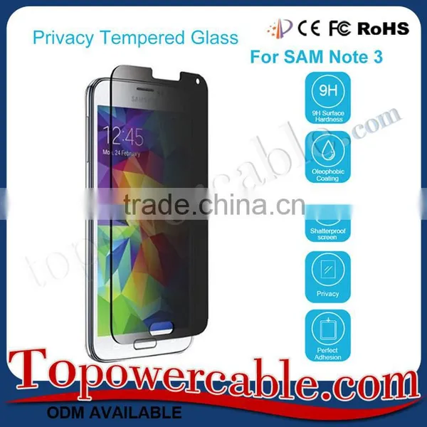 0.2Mm Anti Spy Tempered Glass Film For Samsung Galaxy Note 3 photo-2
