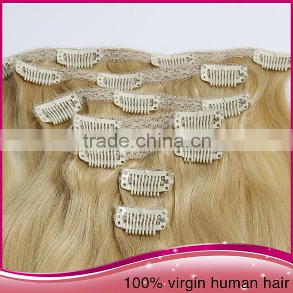2015 Wholesale Clip In Braided Extension Hair Straight Clip In Hair Extension photo-3