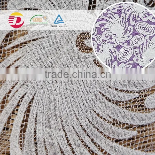 Wholesale Cheap Polyester Guipure Lace Fabric With High Quality for Underwear photo-3