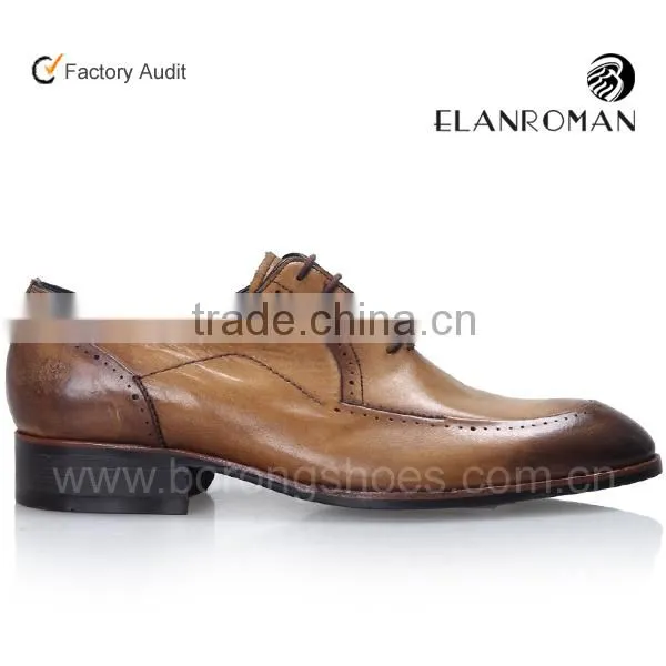 Oxford Men Shoe Popular Italy Style Men Shoe Brogue Dress Leather Shoe With Rubber Sole Quality Choice photo-2
