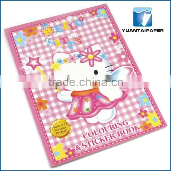 Staple Binding Coloring Book & Sticker Book for Children photo-4