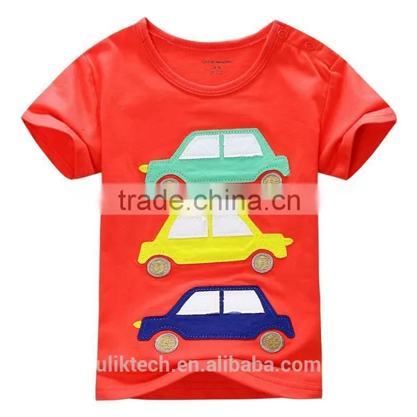 New Stylish Soft Fabric Boys t Shirt Silly Frog Applique photo-6