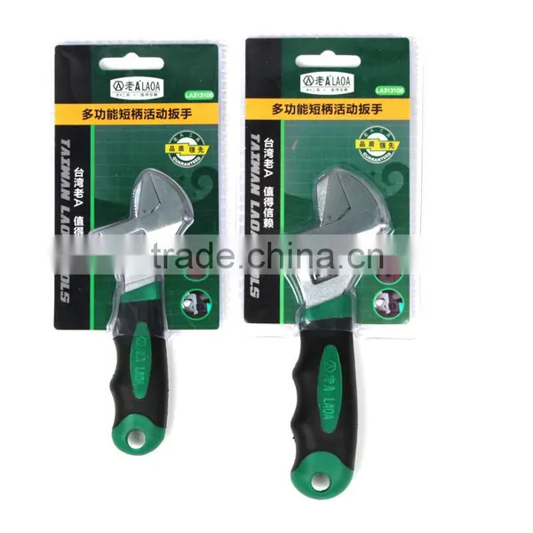 LAOA 6InchMini Wrench Monkey Wrench Household With Scale Adjustable Spanner Hardware Tools photo-3