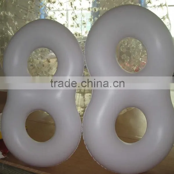 Big Double Ring Yellow Inflatable Adult Swim Ring photo-3