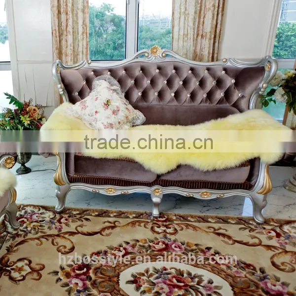 Large Christmas Long Hair Lamb Fur Carpets and Rugs Sofa Mat photo-3