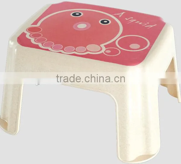 Eco-friendly 18cm Height Bamboo Fiber Plastic Step Stool For Kids Most Popular photo-3