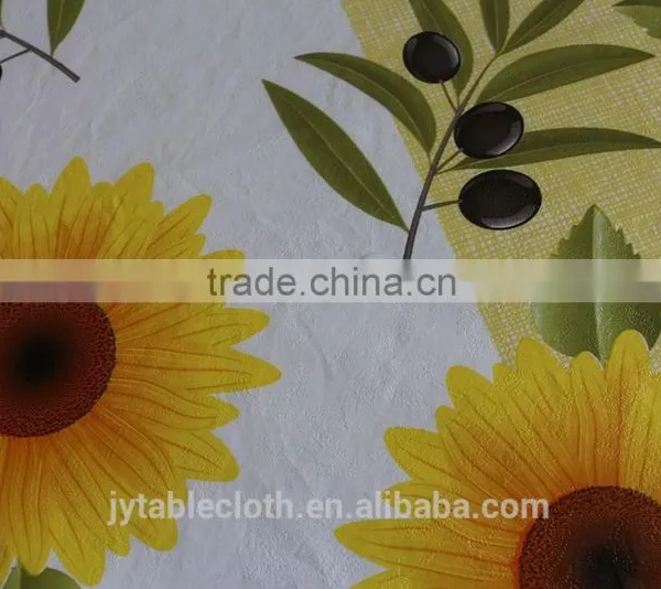 PVC Compound Non-woven Fabric Tablecloth With Lace photo-5