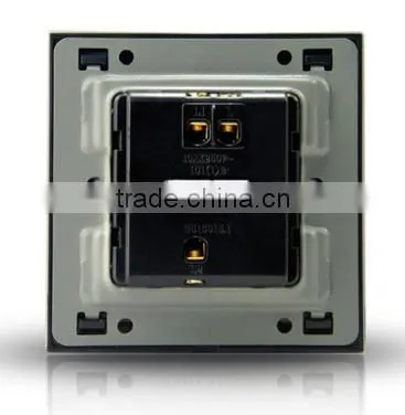 3D PC Brushed Like Matel Brushed Design BS Standard Touch Switch 1 Gang 1 Way Wall Switch photo-3