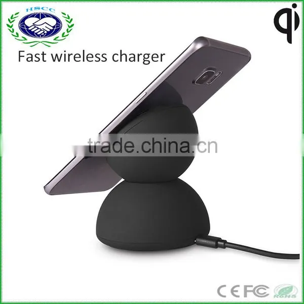 2016 New Arrived QI Charger Fast Wireless Charger for Samsung Note5 S6 Edge S7 photo-2