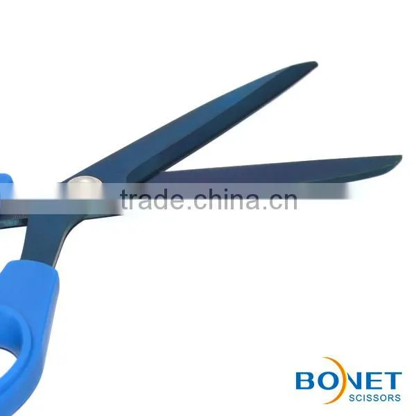 S14005/S14006/S14019 LFGB Qualified Titanium Coating Tailor Cutting Scissors With Plastic Handle photo-5