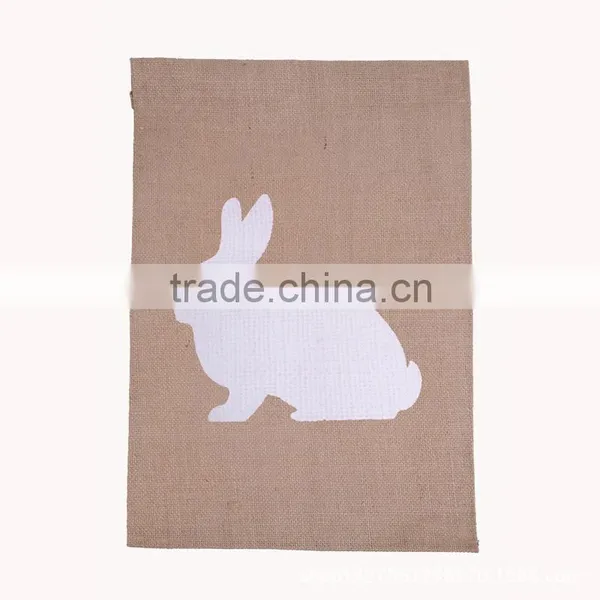 Personalized Monogram Linen Blank Garden Flag