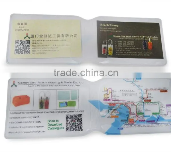 2016 Promotional Cheap Clear PVC Name Card Holder photo-4