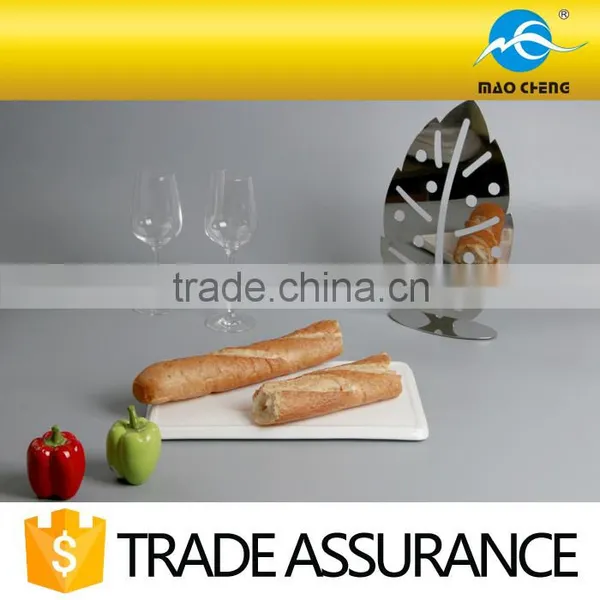 14'' White Fine China Rectangular Ceramic Big Tray