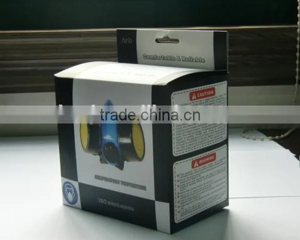 Double Cartridges Face Mask Cheap Face Mask 100% TPR Frame Military Actived Carbon Filter Chemical Half Face Mask Manufacturer photo-4
