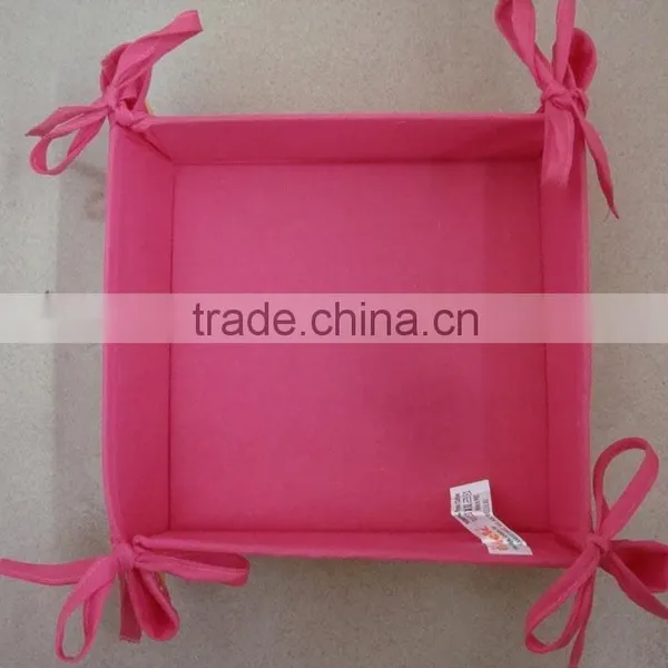 Cotton Bread Basket for Promotion and Gift Basket for Storage Olive Pattern Customized Logo Available Basket -6 photo-3