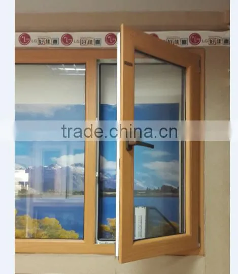 Casement Window, Wooden Color Pvc Window photo-3