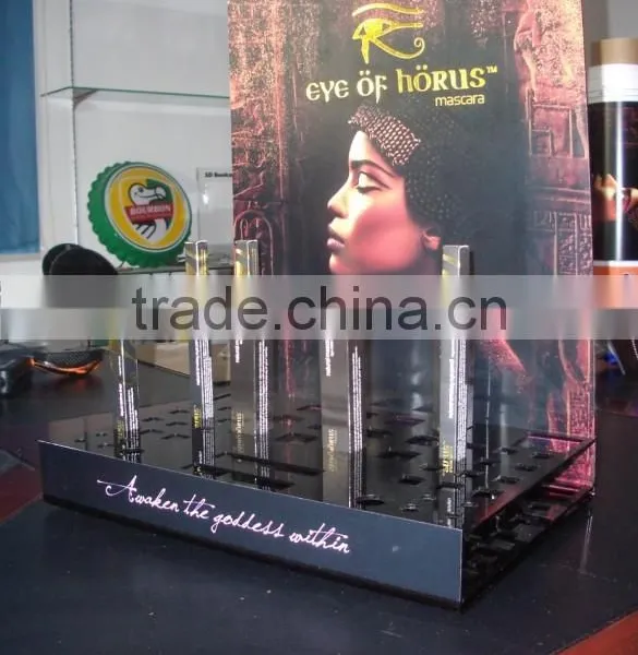 Elegant Countertop Black Acrylic Cosmetic Display Organizer, Acrylic Lipstick Organizer photo-2