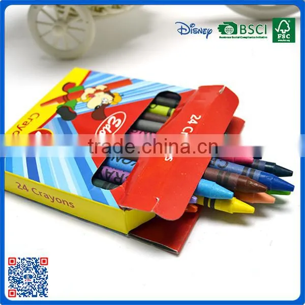 2016 Wholesale 24 Colors Crayon Into Paper Box for Drawing From China photo-5